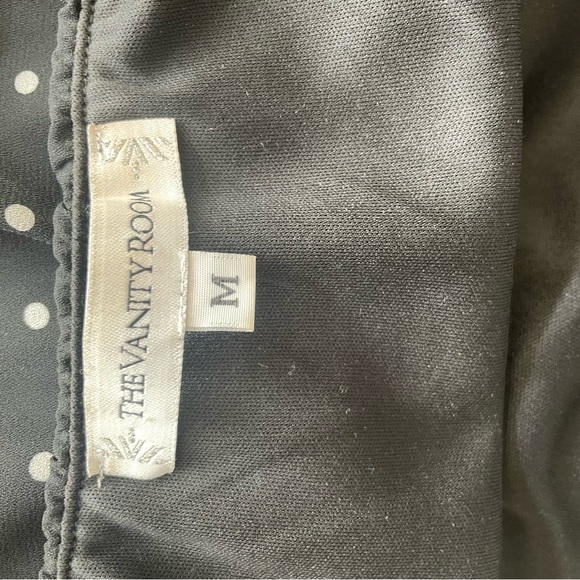 Women’s Black White Polka Dot Dress - Picture 3 of 3